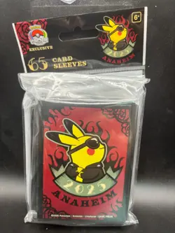 Pokemon World Championships 2025 Anaheim Card Sleeve Pikachu Arcanine - Image 1
