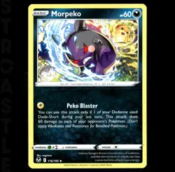 Morpeko  116/195 Swsh12: Silver Tempest - Common -  Pokémon Card TCG - Image 1