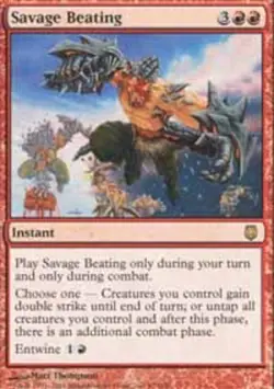 Savage Beating NM, English MTG Darksteel - Image 1