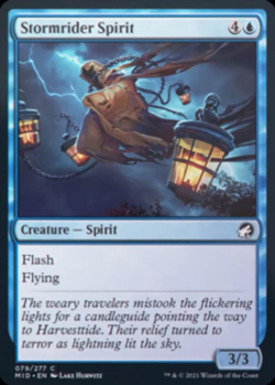 Stormrider Spirit - Foil NM, English MTG Innistrad: Midnight Hunt - Image 1