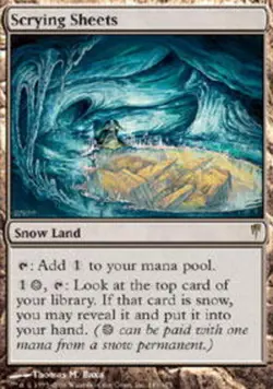 Scrying Sheets - Foil LP, English MTG Coldsnap - Image 1