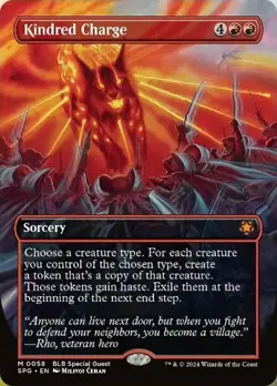 Kindred Charge - Foil - Borderless NM, English MTG MTG: Special Guests - Image 1