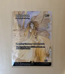 Princess Sarah (Azusa, Lost but Seeking) Borderless Final Fantasy MTG Pack Fresh - Image 1