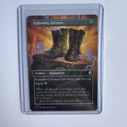 LIGHTNING GREAVES mtg NM-M Commander Lost Caverns of Ixalan 1 Unc - Image 1