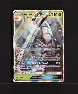 Golisopod GX SM62 Sun & Moon Black Star Promo Holo Pokemon Card LP - Image 1