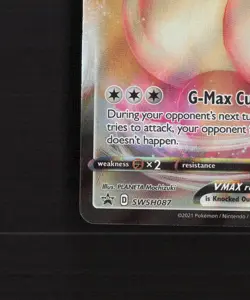 Eevee VMAX SWSH087 Sword & Shield Black Star Promo Holo Pokemon Card LP - Image 5
