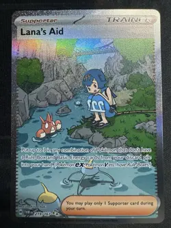 2024 Pokemon SV Twilight Masquerade TWM EN Lana's Aid #219/167 SIR - Image 1