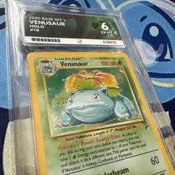 POKEMON 2000 BASE SET 2 VENUSAUR HOLO 18/130 ACE 6 - Image 2