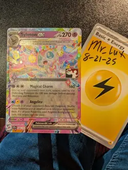 Sylveon EX Surging Sparks #86/191 with Play Pokemon Prize Pack Stamp - Image 1