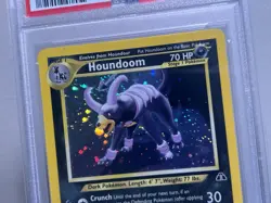 2001 Pokemon Neo Discover Houndoom Holo Unlimited #4/75 PSA 8 NM-MT - Image 3