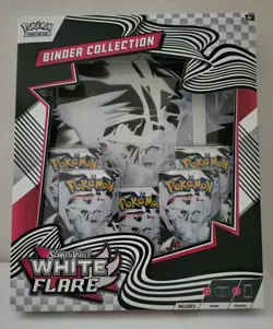 Pokemon TCG Scarlet & Violet White Flare Binder Collection Box - Image 1
