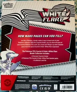 Pokemon TCG Scarlet & Violet White Flare Binder Collection Box - Image 2