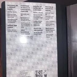 Ultra Pro Pokemon 4-Pocket Premium Snap Binder - BLUE [20 Pages Holds 160 Cards] - Image 3