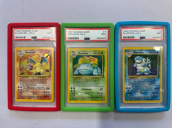PSA 1-9 Base Set Charizard, Venusaur, Blastoise Vintage WOTC Holo Pokemon Lot - Image 1