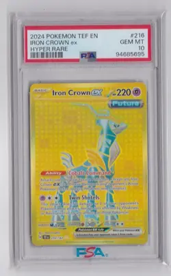 Iron Crown ex #216 Pokemon Temporal Forces PSA 10 - Image 1