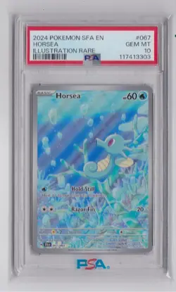 Horsea #67 Pokemon Shrouded Fable PSA 10 - Image 1