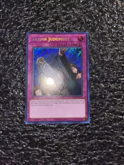 Yugioh! Solemn Judgment RA02-EN075 Secret Rare 1st Edition Near Mint - Image 1