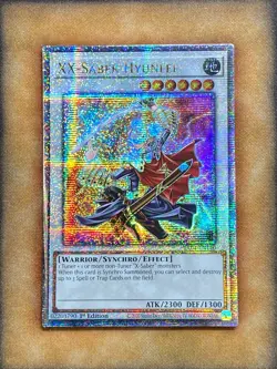 Yugioh XX-Saber Hyunlei RA04-EN140 Quarter Century Rare 1st Ed MP - Image 1
