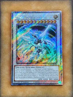 Yugioh Shooting Quasar Dragon RA04-EN158 Platinum Secret Rare 1st Ed NM - Image 1