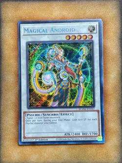 Yugioh Magical Android BLMM-EN147 Secret Rare 1st Ed NM - Image 1