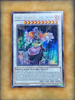 Yugioh Loki, Lord of the Aesir LC5D-EN190 Secret Rare 1st Ed NM - Image 1