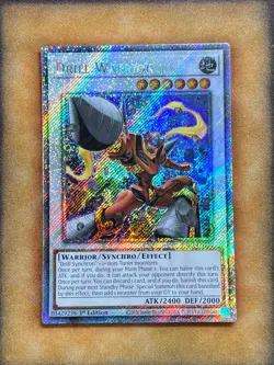 Yugioh Drill Warrior RA03-EN232 Platinum Secret Rare 1st Ed NM - Image 1