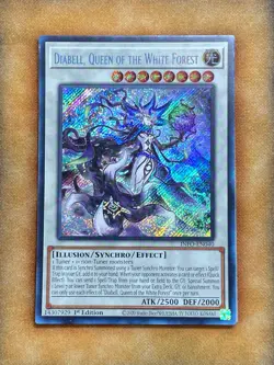 Yugioh Diabell, Queen of the White Forest INFO-EN040 Secret Rare 1st Ed LP - Image 1