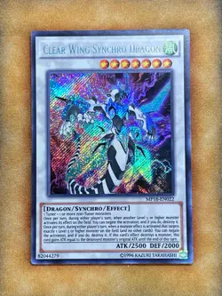 Yugioh Clear Wing Synchro Dragon MP16-EN022 Secret Rare NM - Image 1