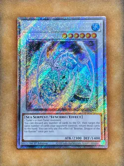 Yugioh Brionac, Dragon of the Ice Barrier RA03-EN227 Platinum Secret 1st Ed NM - Image 1