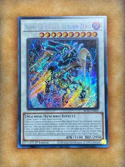 Yugioh Arms of Genex Return Zero BLTR-EN009 Secret Rare 1st Ed NM - Image 1