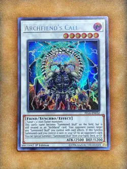 Yugioh Archfiend's Call FIGA-EN032 Secret Rare 1st Ed NM - Image 1
