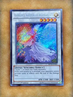 Yugioh Armades, Keeper of Boundaries MP14-EN095 Secret Rare 1st Ed LP - Image 1