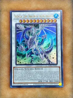 Yugioh Trishula, Zero Dragon of the Ice Barrier SDFC-EN041 Ultra Rare 1st Ed NM - Image 1