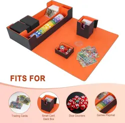 Card Deck Box,X-Large Premium Card Game Deck Storage Box Fits 5 Decks Card Bo... - Image 3