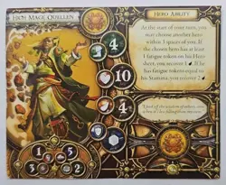 Descent Hero Card ONLY High Mage Quellen Fantasy Flight Replacement - Image 1