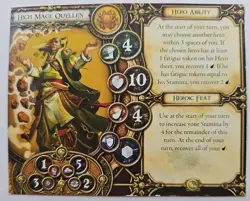 Descent Hero Card ONLY High Mage Quellen Fantasy Flight Replacement - Image 2