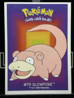 SLOWPOKE #79 - DUNKIN BOOMER 2000 - POKEMON CARD REGULAR LP - Image 3