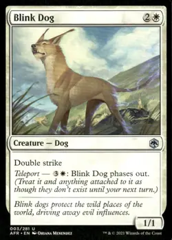 Blink Dog 003/281 AFR MTG Magic the Gathering card - Image 1