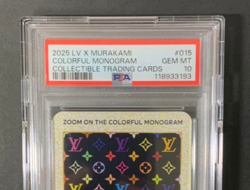 PSA10 Louis Vuitton Takashi Murakami Card ZOOM ON THE COLORFUL MONOGRAM 015 - Image 5