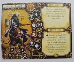 Descent Hero Card ONLY Widow Tarha Fantasy Flight Replacement - Image 2