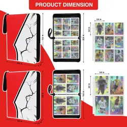 Card Binder with Sleeves, 900 Pockets, Waterproof, 2-Pack for Collectors - Image 5