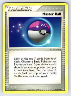 Master Ball 88/107 2005 EX Deoxys Pokemon Card TCG Nintendo Uncommon Trainer Nm - Image 1