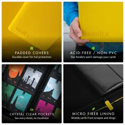 12-Pocket Trading Card Zip Binder | Holds 480 Cards | Durable Exo-Tec Material - Image 5