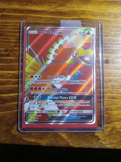 Pokemon TCG Ho-Oh GX Full Art Ultra Rare Card 131/147 Burning Shadows 2017 - Image 1