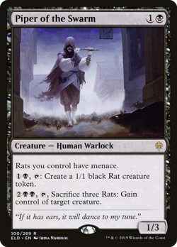 Piper of the Swarm (REGULAR) x1 - MTG Throne of Eldraine ELD #100 - Image 1