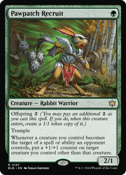 Pawpatch Recruit (REGULAR) x1 - MTG Bloomburrow BLB #187 - Image 1
