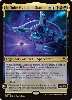 Infinite Guideline Station (REGULAR) x1 - MTG Edge of Eternities EOE #219 - Image 1