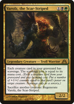 Varolz, the Scar-Striped (REGULAR) x1 - MTG Dragon's Maze DGM #112 - Image 1