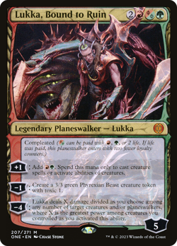 Lukka, Bound to Ruin (REGULAR) x1 - MTG Phyrexia: All Will Be One ONE #207 - Image 1