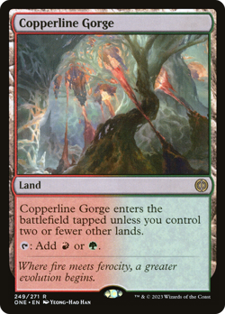 Copperline Gorge (REGULAR) x1 - MTG Phyrexia: All Will Be One ONE #249 - Image 1